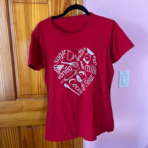 Cookie baker heart t shirt size L - Picture 2 of 6